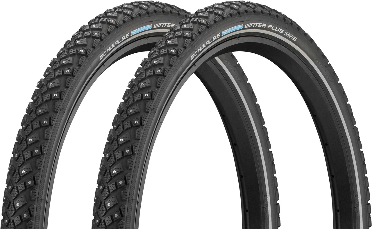 Schwalbe Marathon Winter Plus 26" Draht-Spikereifen 2er-Set 1 Schwalbe Marathon Winter Plus 26" Draht-Spikereifen 2er-Set