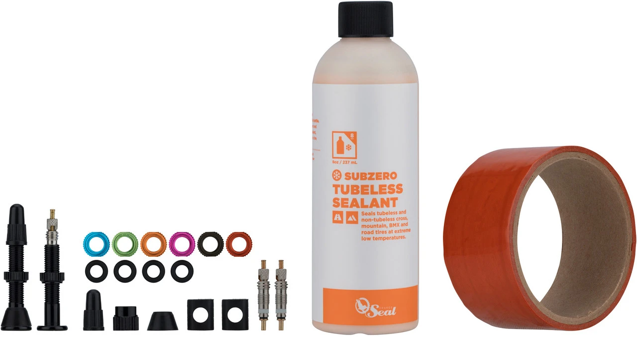 Orange-seal Subzero Sealant Tubeless Kit 1 Orange-seal Subzero Sealant Tubeless Kit
